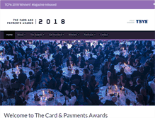 Tablet Screenshot of cardandpaymentsawards.com